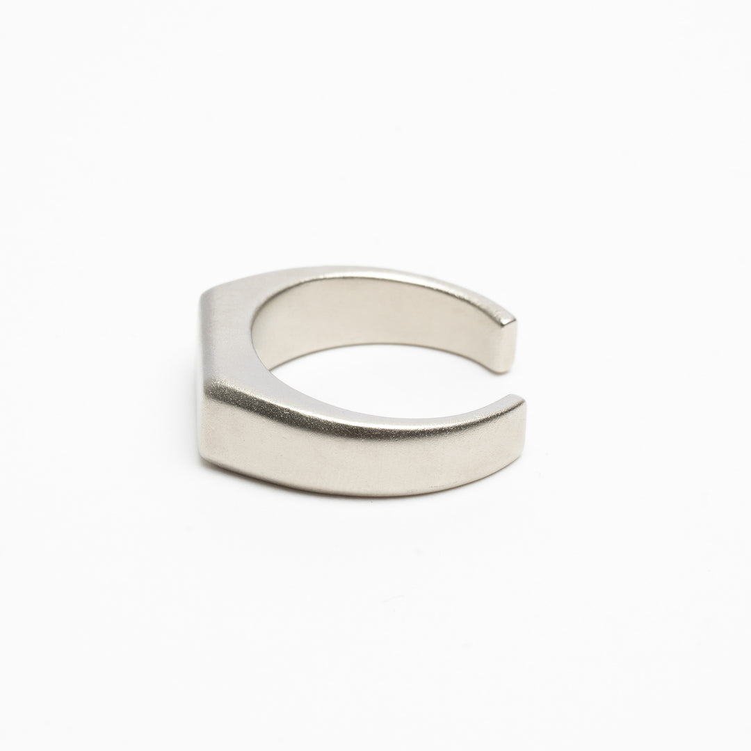Signet Ring - Satin Silver