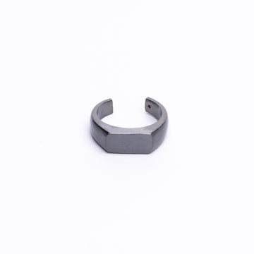 SIGNET RING - RHODIUM BLACK