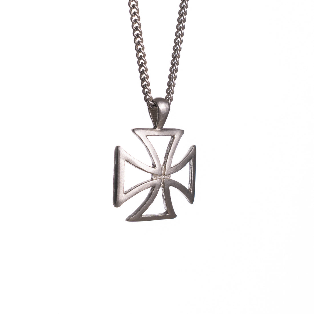 TEMPLAR  PENDANT - SATIN SILVER