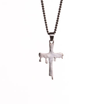 CROSS PENDANT - RHODIUM BLACK