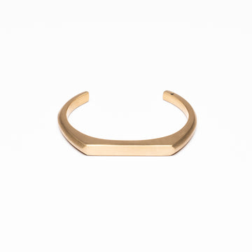 BAR CUFF - BRUSHED GOLD
