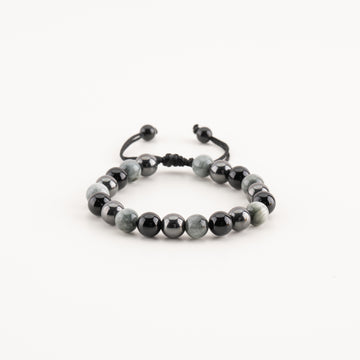 MAGNETIC CATS’S EYE BEAD BRACELET