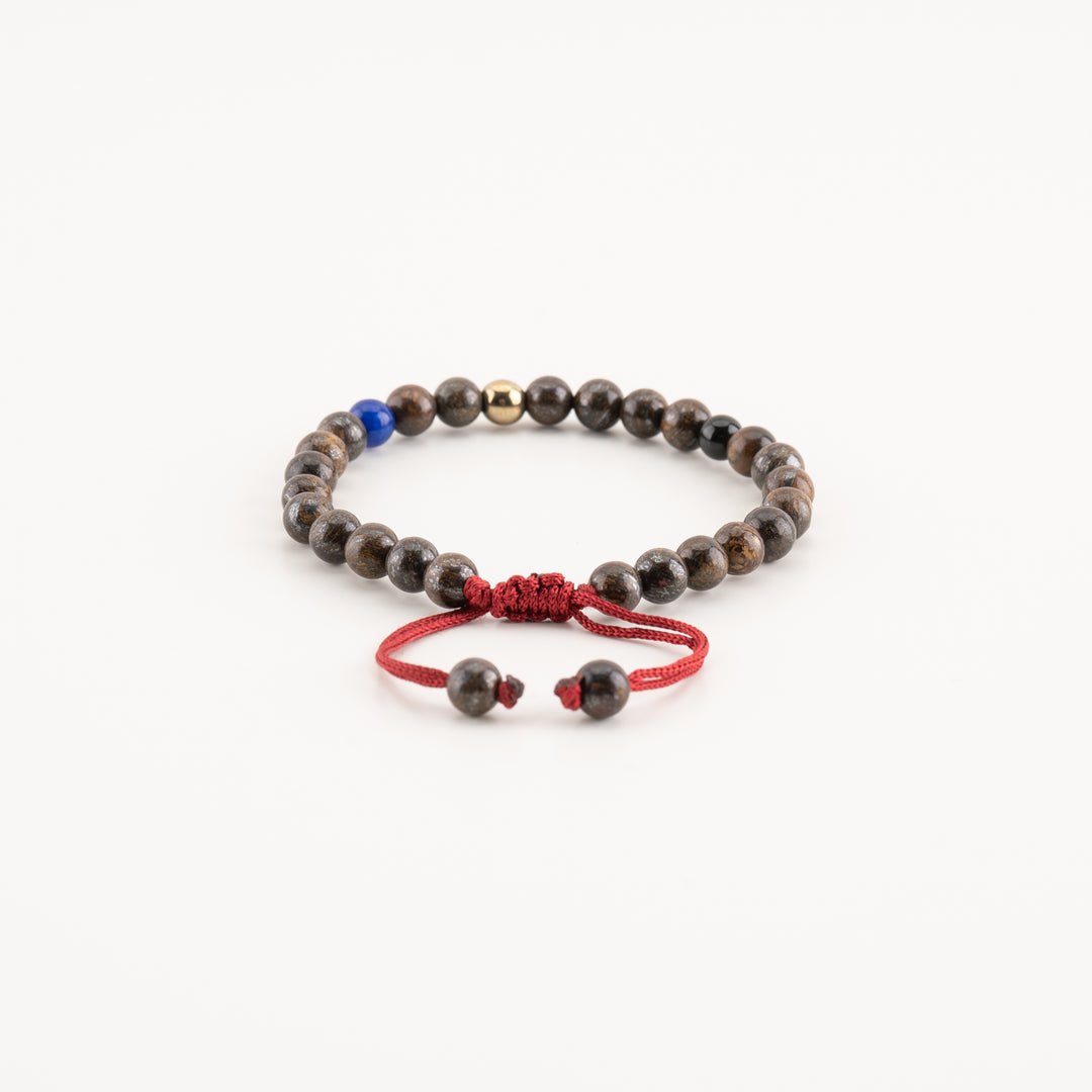 Fiery Trio Beaded Bracelet