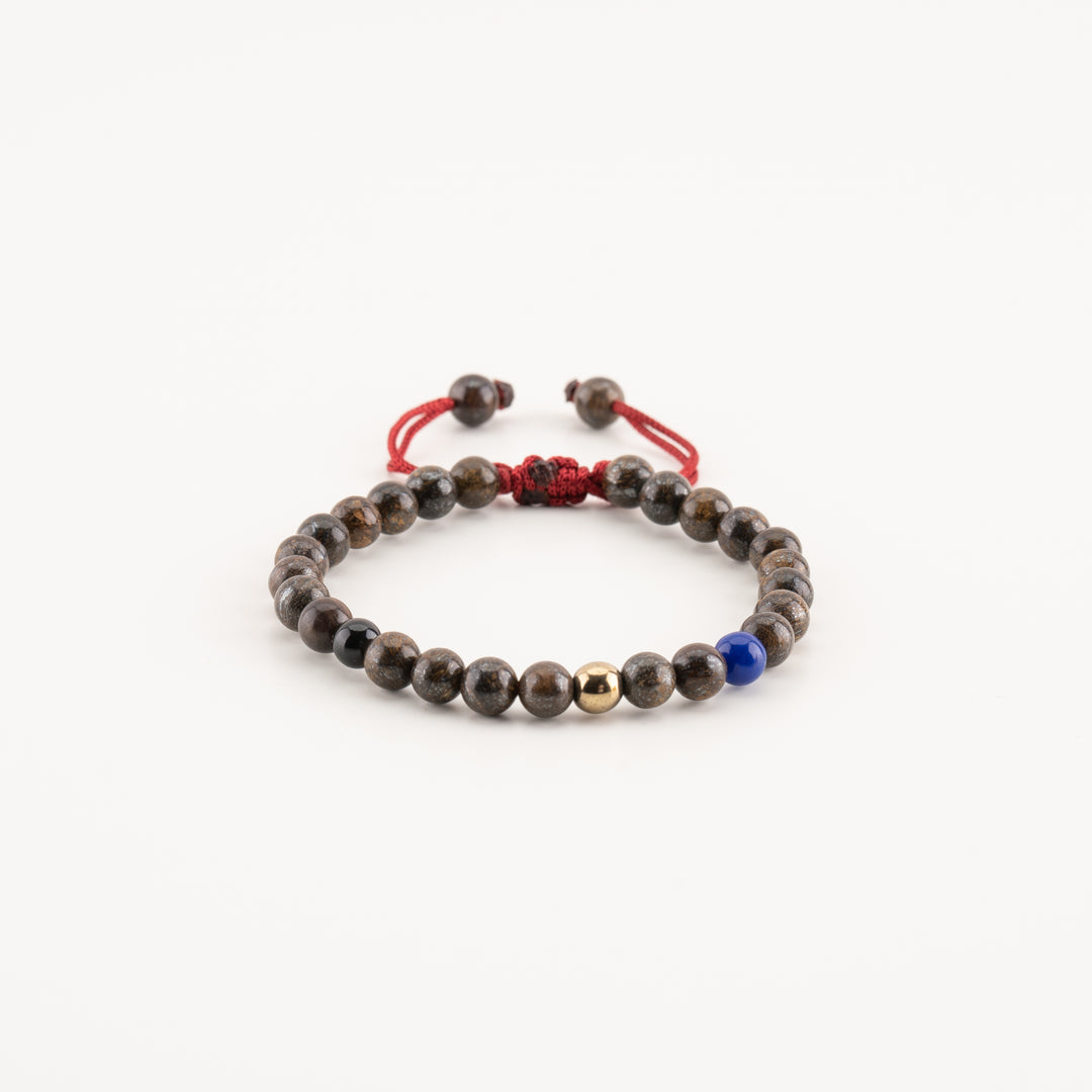 Fiery Trio Beaded Bracelet