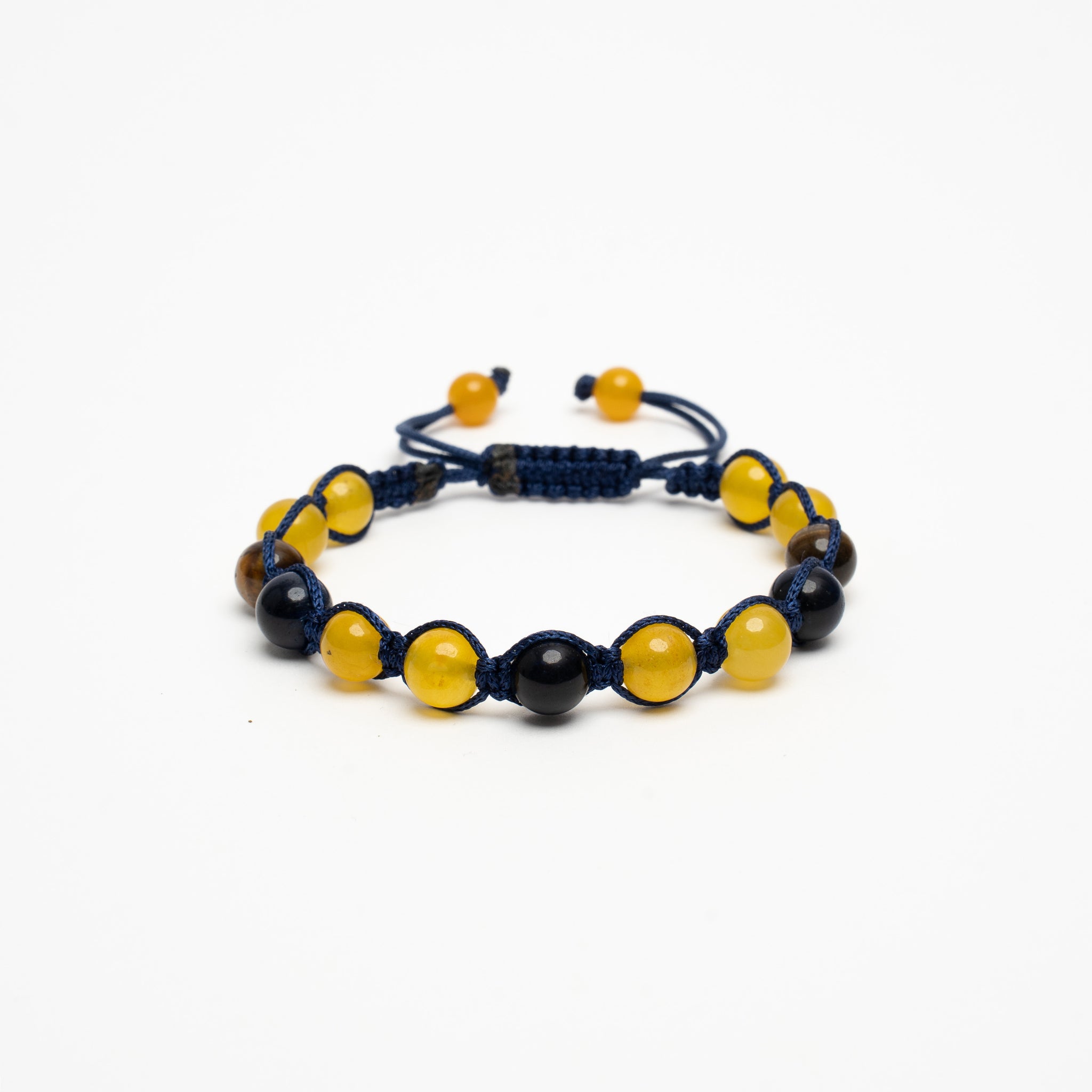 YELLOW JADE - BEADED BRACELET