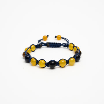 YELLOW JADE - BEADED BRACELET