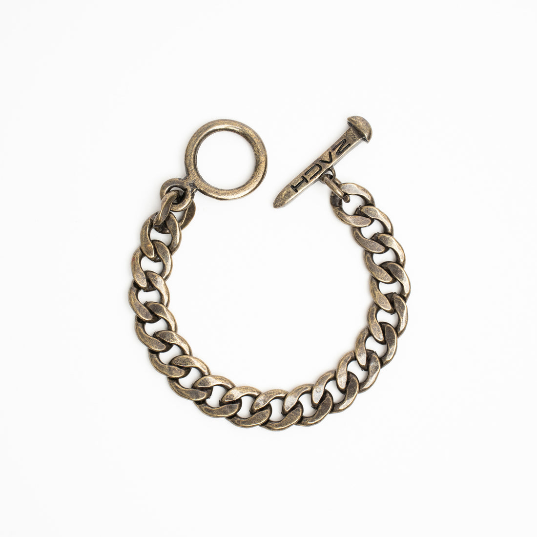 CUBAN CHAIN BRACELET - 10mm - RUSTIC GOLD