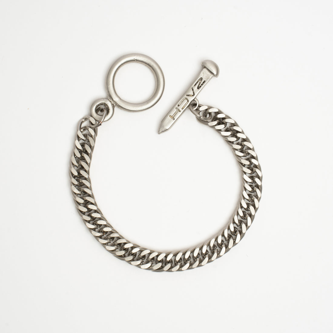 SPIGA CHAIN BRACELET - 8mm - SATIN SILVER