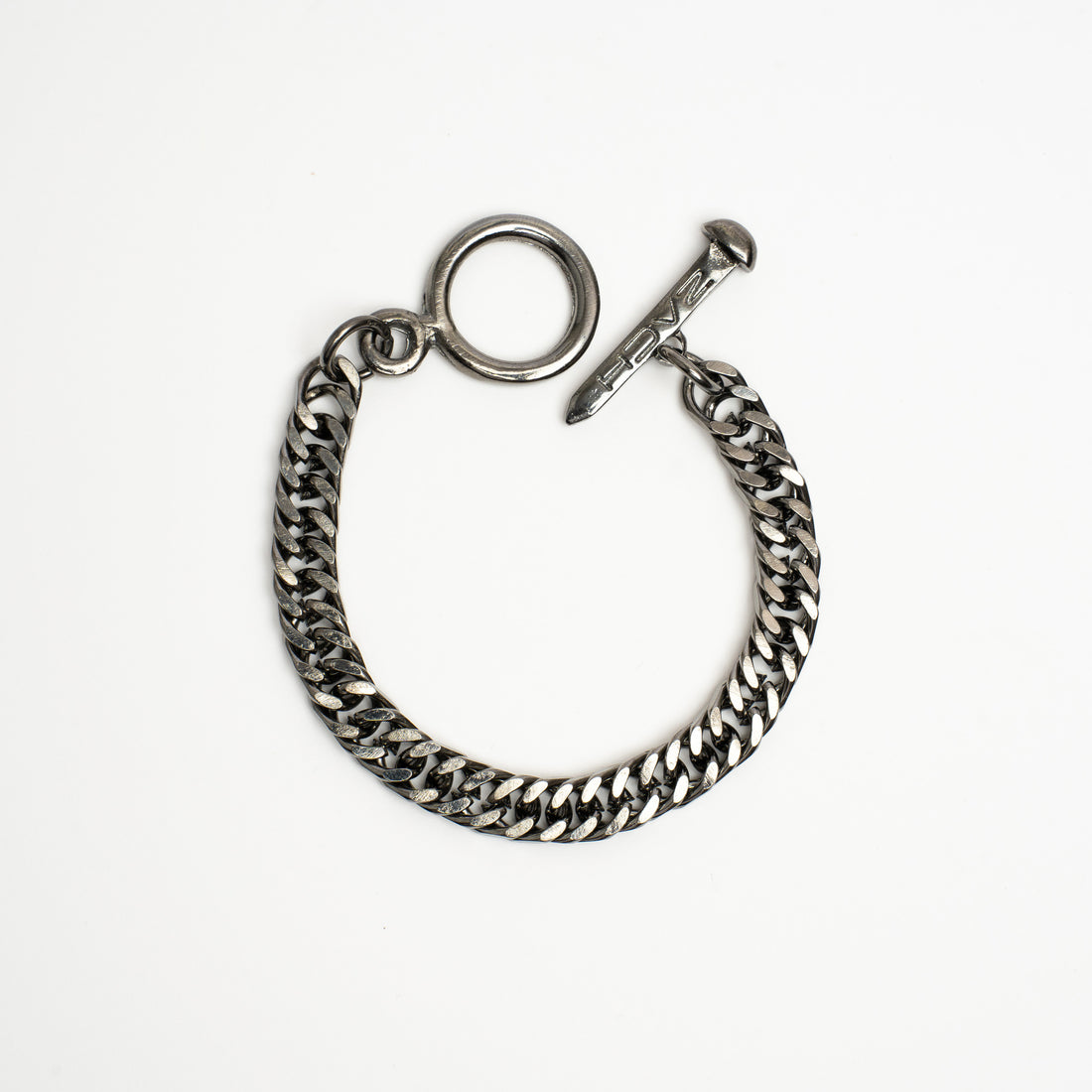 SPIGA CHAIN BRACELET - 8mm - CHROME NOIR