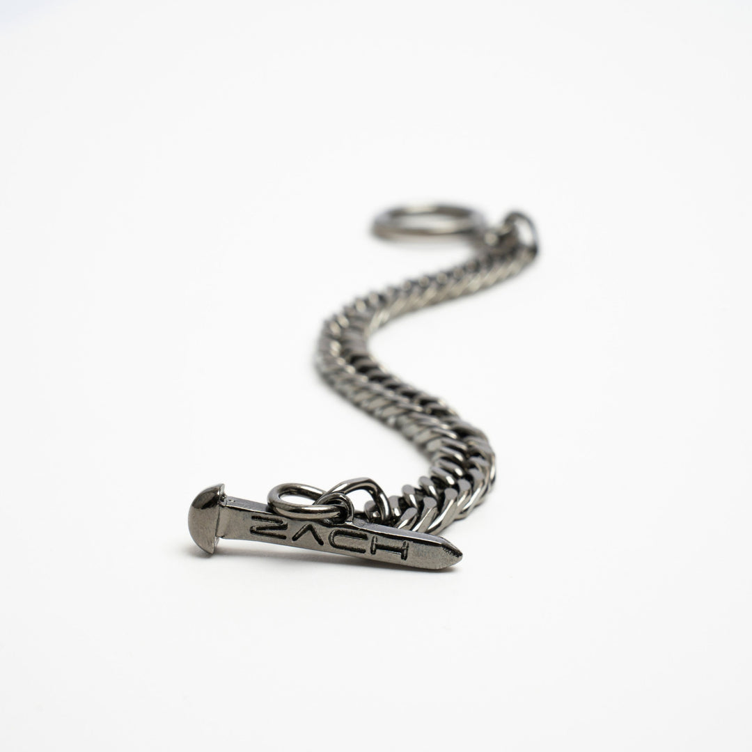 Spiga Chain Bracelet - 8mm - Chrome Noir