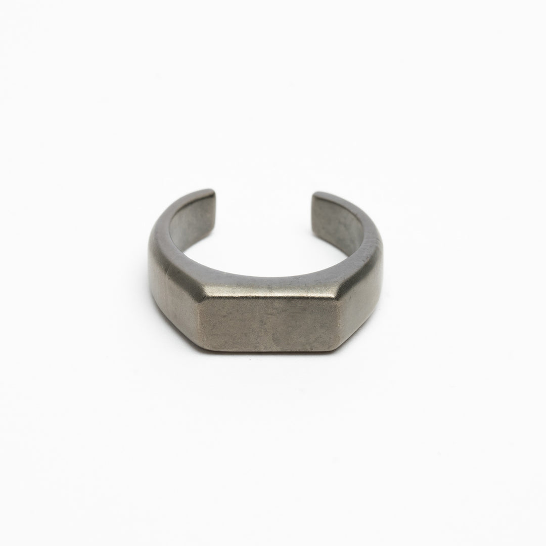Signet Ring - Metallic Grey