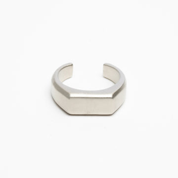 SIGNET RING - SATIN SILVER