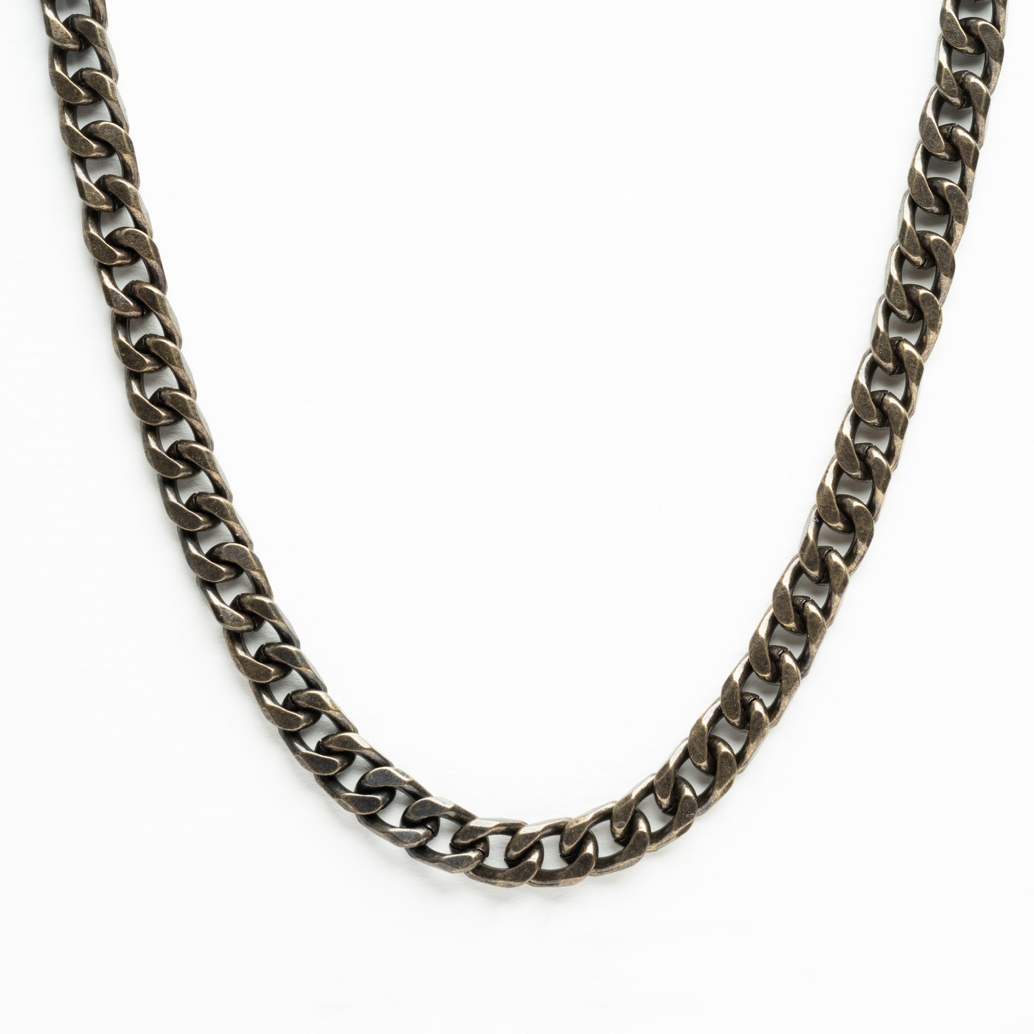 CUBAN NECK CHAIN - 8mm - RUSTIC GOLD