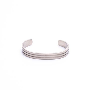 DUALITY CUFF - SATIN SILVER