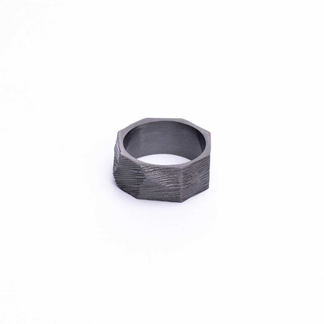 COMET RING - RHODIUM BLACK