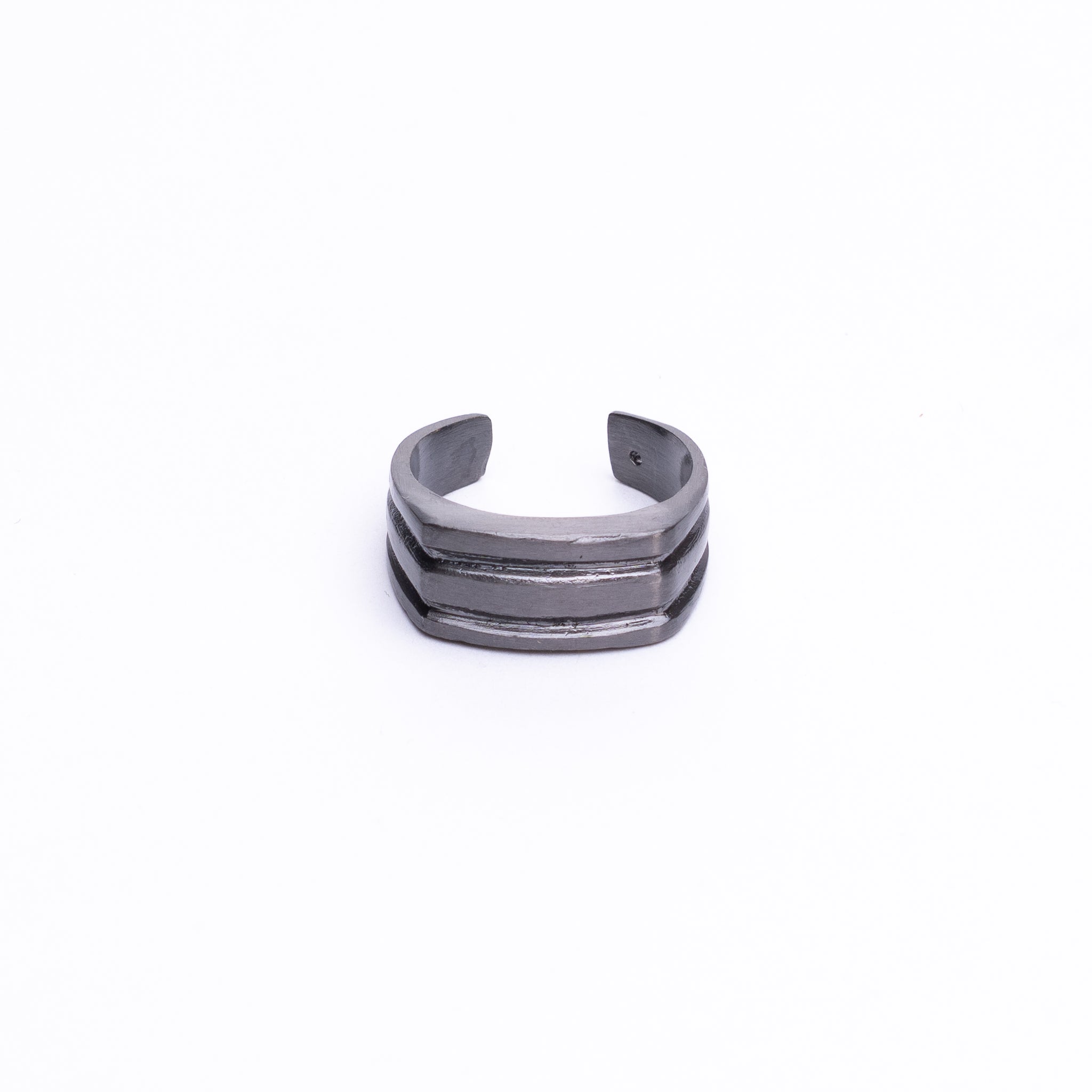 DUALITY RING - RHODIUM BLACK