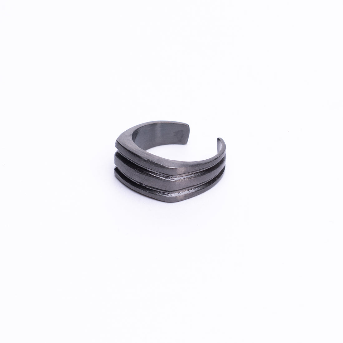 DUALITY RING - RHODIUM BLACK