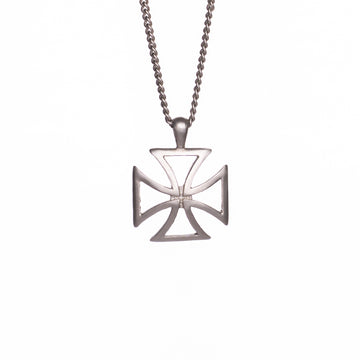 TEMPLAR  PENDANT - SATIN SILVER