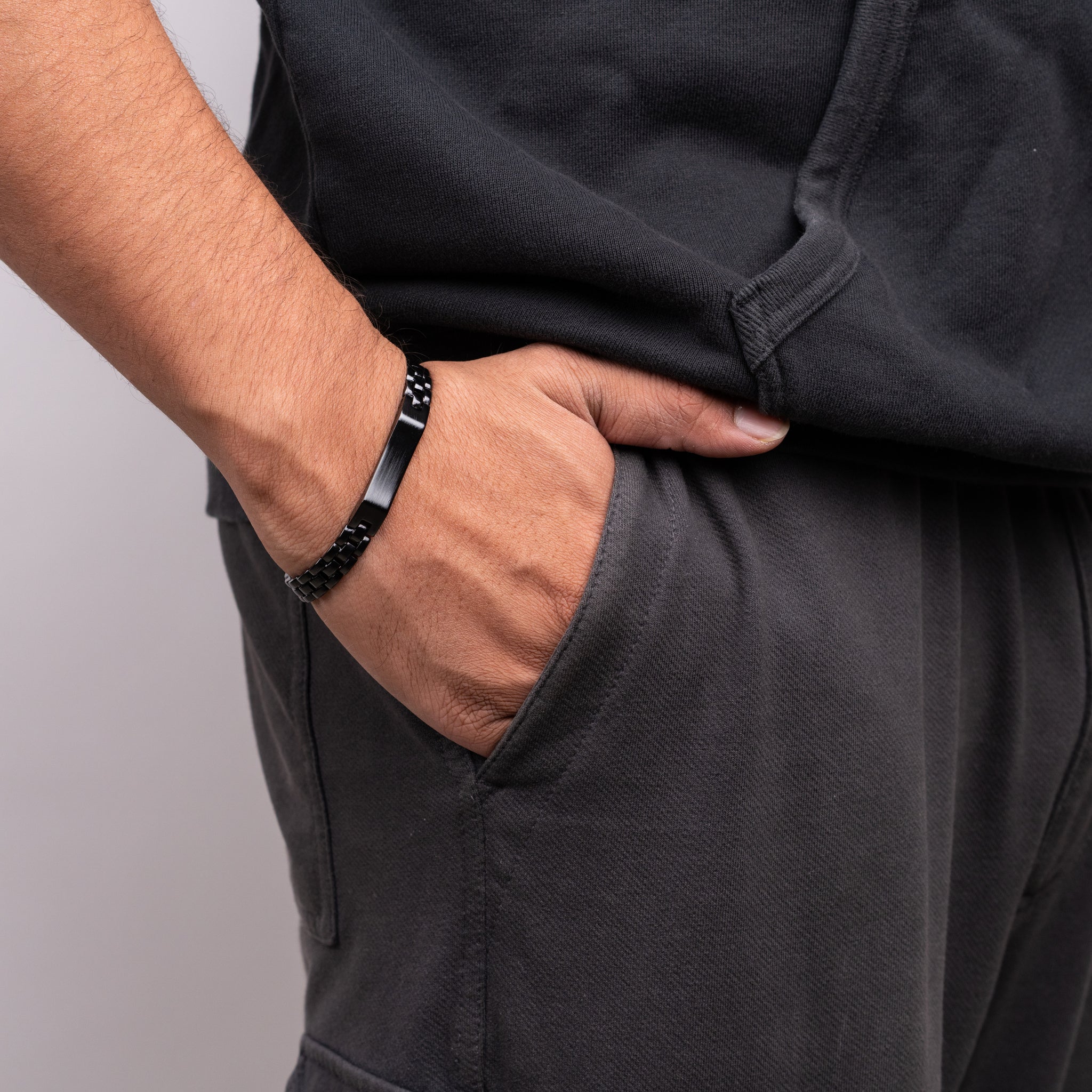 IDEN WATCH BRACELET - STEELE BLACK